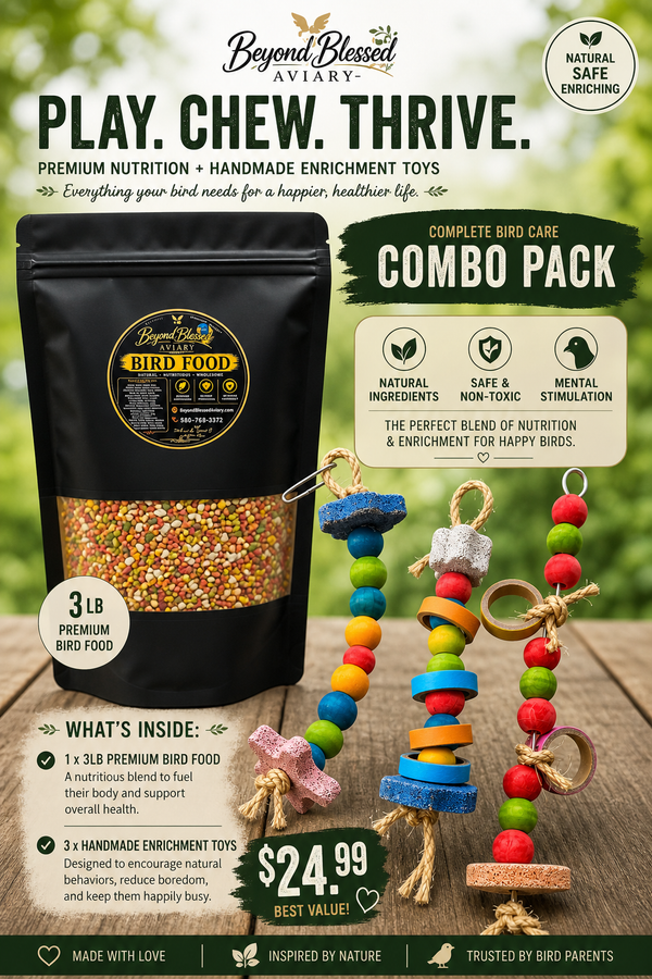 Birds Bonanza Starter Pack Bird Toys and Bird Food
